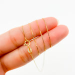 Load image into Gallery viewer, 040VED18K. 18K Solid Gold Box Chain