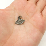 Load image into Gallery viewer, DC337. Diamond Sterling Silver Eye Charm