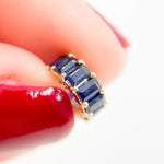 Load image into Gallery viewer, Buy 14K Gold Baguette Shape Natural Gemstone Slider