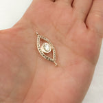 Load image into Gallery viewer, DP1008. Diamond Sterling Silver Eye Connector with Polki Diamond