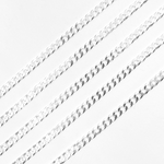 Load image into Gallery viewer, Silver Flat Curb Chain