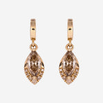Load image into Gallery viewer, CMF00341C. 14K Solid Gold Champagne Diamond Marquise Charm