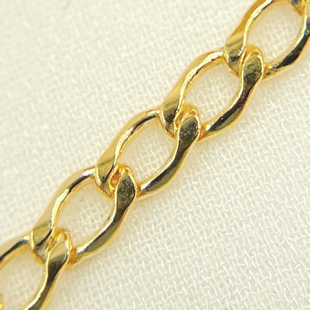 Yellow Gold Filled Flat Curb Link Chain