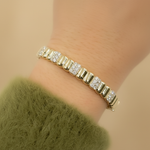 Load image into Gallery viewer, BNL68516. 14K Solid Gold Diamond Bangle