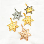 Load image into Gallery viewer, DP0123. Diamond Silver Star Pendant