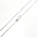 Load image into Gallery viewer, 14K Solid White Gold Wheat Necklace. 020SP3T4WG

