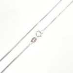 Load image into Gallery viewer, 14K Solid White Gold Wheat Chain