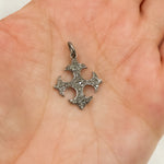 Load image into Gallery viewer, Diamond Sterling Silver Cross Pendant