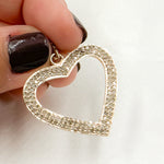 Load image into Gallery viewer, Diamond Sterling Silver Heart Pendant