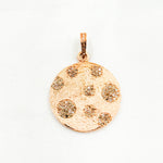 Load image into Gallery viewer, DP260. Diamond Sterling Silver Round Pendant