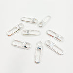 Load image into Gallery viewer, 266SS. White Sterling Silver Oval Clasp