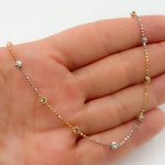 Load image into Gallery viewer, Sterling Silver Tri-Tone Necklace Satellites