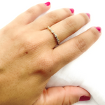 Load image into Gallery viewer, 14K Solid Gold Diamond Ring.