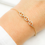 Load image into Gallery viewer, BFF60701. 14k Solid Gold Diamond Bracelet