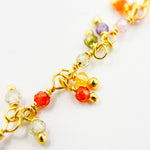 Load image into Gallery viewer, Multi CZ Wire Wrap Dangle Chain