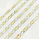 Load image into Gallery viewer, Buy Gold Plated 925 Sterling Silver Flat Paperclip Chain