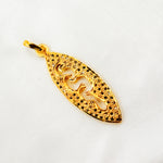 Load image into Gallery viewer, DP073. Diamond Sterling Silver Marquise Shape Snake Pendant