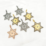 Load image into Gallery viewer, Diamond Silver Star Pendant with Gemstone