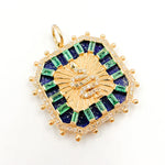 Load image into Gallery viewer, Buy 14K Gold Square Snake Pendant