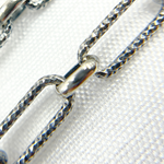 Load image into Gallery viewer, Sterling Silver Diamond Cut Paperclip Chains