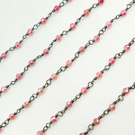 Load image into Gallery viewer, Coated Red Quartz Wire Chain. CQU24