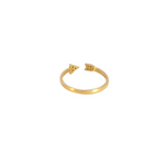 Load image into Gallery viewer, 14k Solid Gold Arrow Diamond Ring.