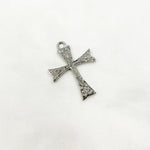 Load image into Gallery viewer, DC317. Diamond Sterling Silver Cross Pendant