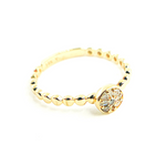 Load image into Gallery viewer, 14K Solid Gold Diamond Ring.