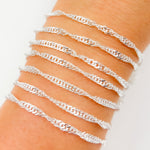 Load image into Gallery viewer, Shop  Sterling Silver Singapore Link Chains