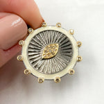 Load image into Gallery viewer, Buy Now Diamond Sterling Silver Round Enamel Pendant