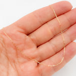 Load image into Gallery viewer, 025FVBFVT518K. 18K Solid Yellow Gold Flat Paperclip Necklace