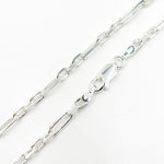 Load image into Gallery viewer, Buy Now Silver Diamond Cut Long and Short Link Necklace