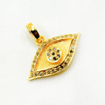 Load image into Gallery viewer, DC335. Diamond Sterling Silver Eye Pendant