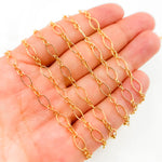 Load image into Gallery viewer, 738GF. 14K Gold Filled Long & Short Oval Link Chain