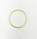 Load image into Gallery viewer, 925 Sterling Silver Gold Plated Circle 30 mm. Connector. GPBS5
