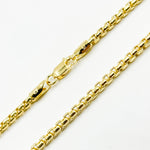 Load image into Gallery viewer, 135HVI0934000. 14k Solid Yellow Gold Venetian Box Link Chain