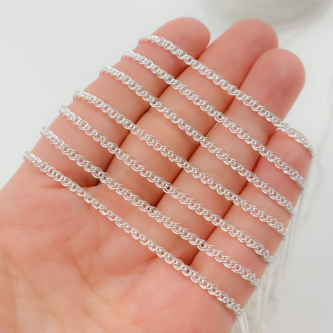 Sterling Silver Double Curb Chain