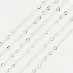 Load image into Gallery viewer, 925 Sterling Silver Flat Heart Links