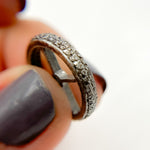 Load image into Gallery viewer, DC738. Diamond & Sterling Silver Spacer Bead