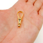 Load image into Gallery viewer, 0925ALB2GP. 28MM Gold-plated Sterling Silver Swivel Clasp