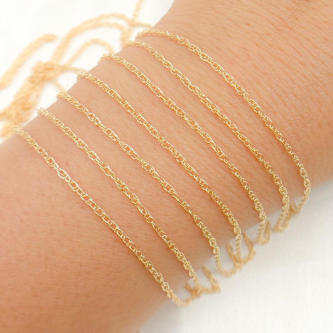 010RGF. 14K Gold Filled Rope Chain
