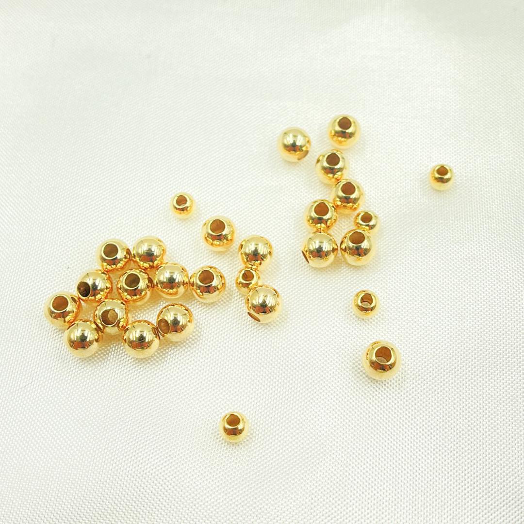 14k Gold Filled Seamless Beads 4mm.