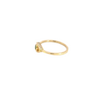 Load image into Gallery viewer, 14k Solid Gold Diamond and Emerald Eye Ring.