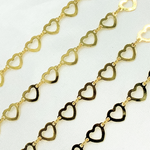 Load image into Gallery viewer, Gold Plated 925 Sterling Silver Heart Chains