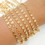 Load image into Gallery viewer, 957FDGF. 14k Gold Filled Hammered Disc Chain