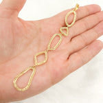 Load image into Gallery viewer, DP214. Diamond Sterling Silver Fancy Shape Long Pendant