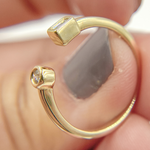 Load image into Gallery viewer, 14K Solid Gold Diamond Ring.