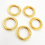 Load image into Gallery viewer, Gold-plated Sterling Silver Round Clasp