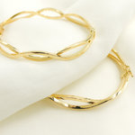 Load image into Gallery viewer, Bangle8. 14K Solid Gold Braided Bangle
