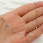 Load image into Gallery viewer, NT401865. 14K Solid Gold Diamond Dangle Necklace